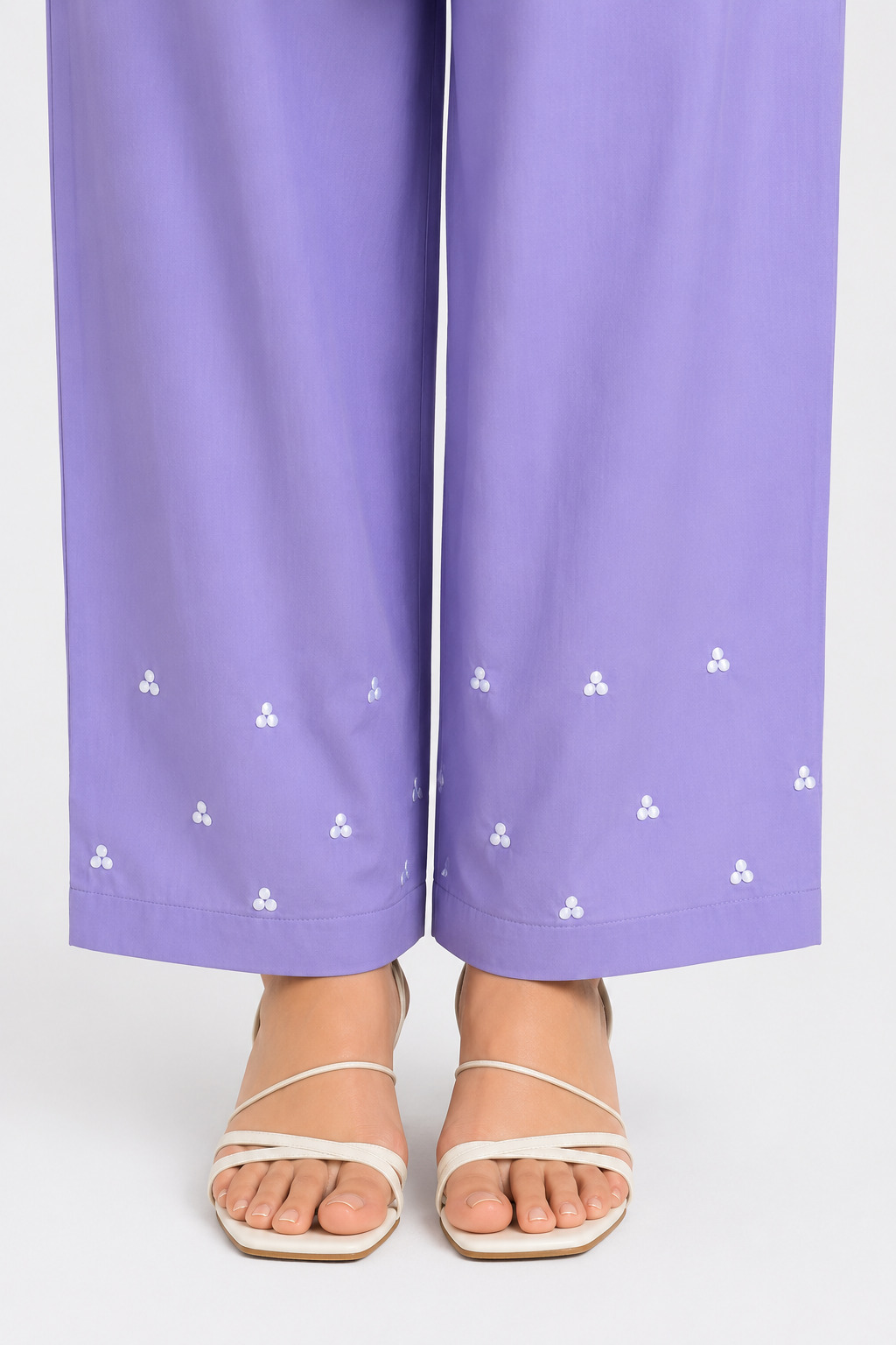 Lilac Embroidered 3 Piece Lawn Suit | Maan by Manahil